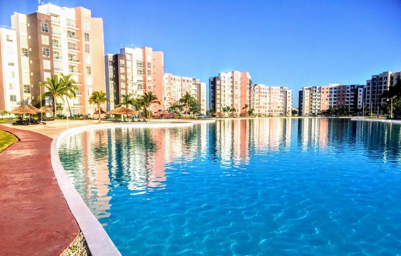 Escape Al Caribe Con Una Vista Impresionante En Pilarita'S Dream Lagoons Cancún Eksteriør bilde