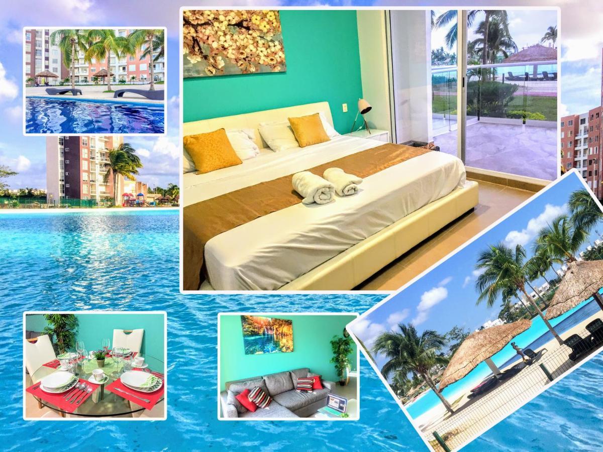 Escape Al Caribe Con Una Vista Impresionante En Pilarita'S Dream Lagoons Cancún Eksteriør bilde