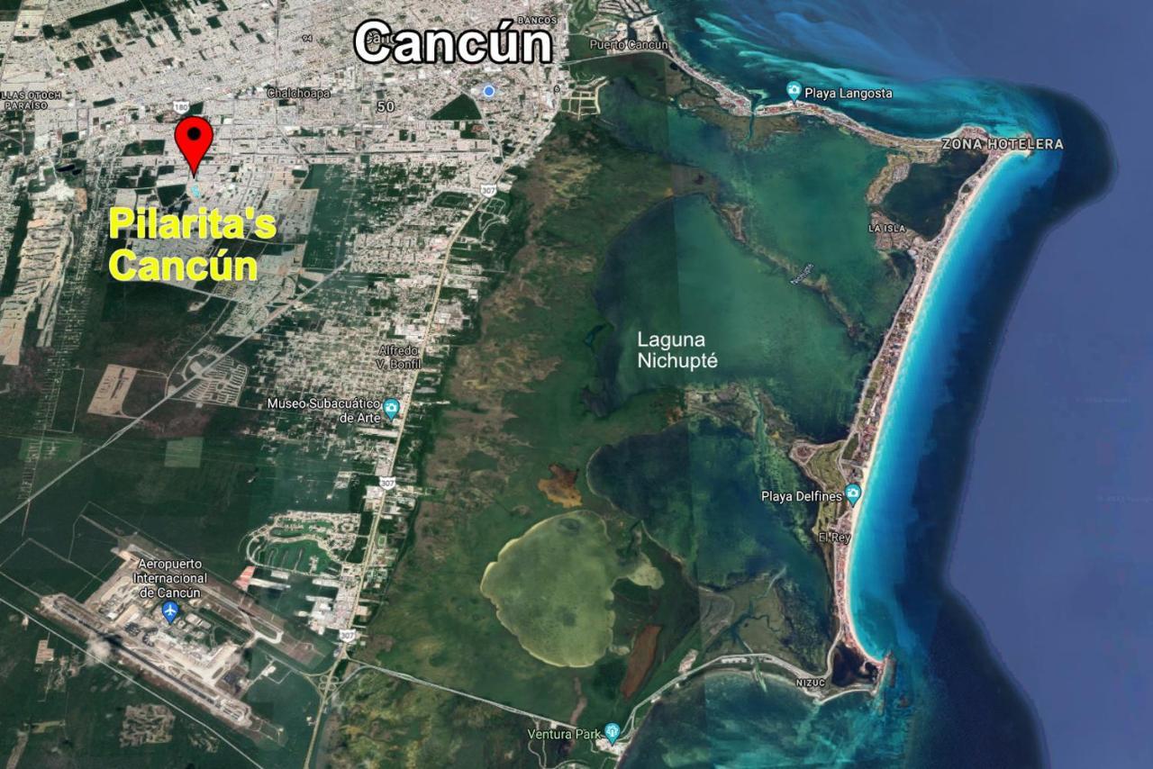 Escape Al Caribe Con Una Vista Impresionante En Pilarita'S Dream Lagoons Cancún Eksteriør bilde